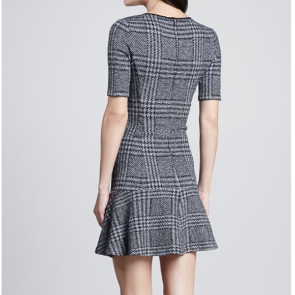Theory Nikay Drop-Skirt Plaid Dress - Picture 2 of 10